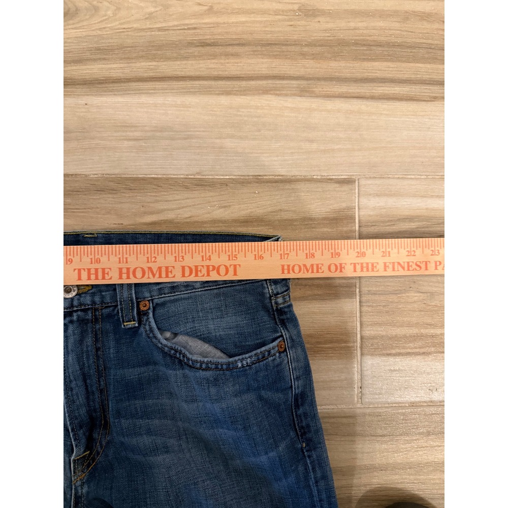 Lucky Brand Mens Made In‎ America Straight Leg Blue Jeans Size 33 Regular Inseam - Picture 6 of 8